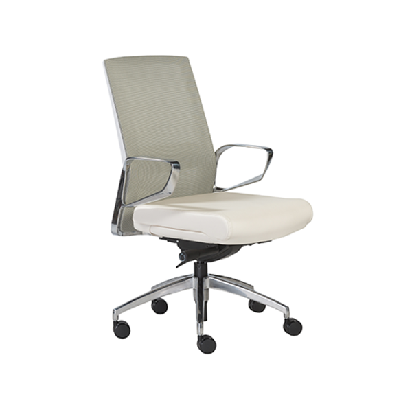 Alpha Office Chairs - Light Green Back with White Seat