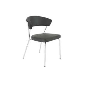 Draco Chair - Black-Steel