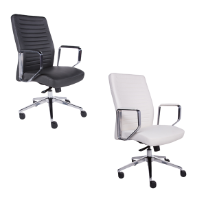 Emory Low Back Office Chairs - V-Decor Trade Show Furniture Rentals in Las Vegas