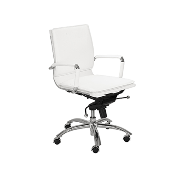 Gunar Low Back Office Chair - White