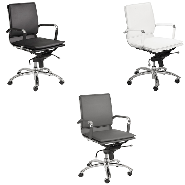 Gunar Low Back Office Chairs - V-Decor Trade Show Furniture Rentals in Las Vegas