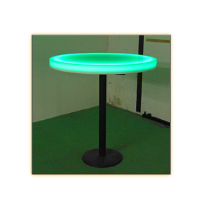 Radiance LED 30in Round Cafe Table - Light On