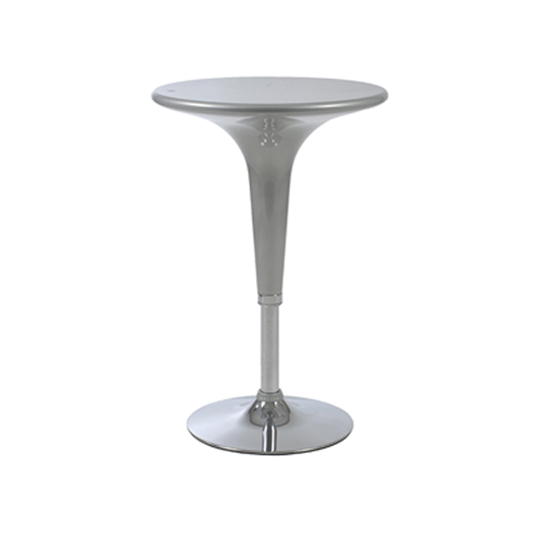 Clyde Adjustable Bar Table - Silver