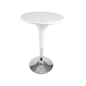 Clyde Adjustable Bar Table - White