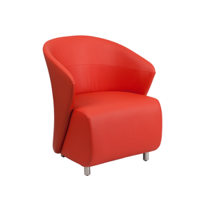 Barrel Lounge Chair - Red