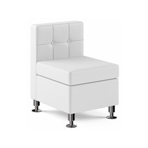 Tuft Armless Lounge Chair - White